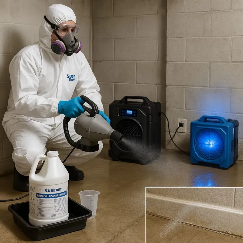 Sanitization and Odor Removal process in Soulsbyville, CA